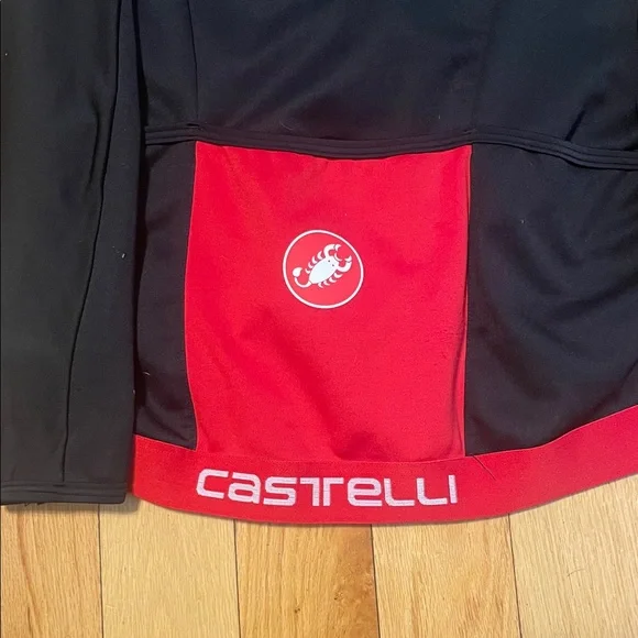 Castelli Men's Red and Black Windbreaker Jacket - Picture 8 of 12